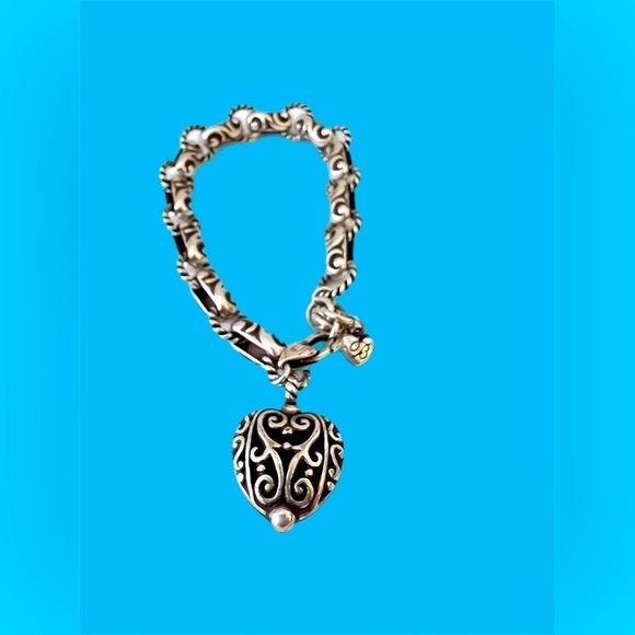 Brighton Bibi Heart Bracelet. NWOT. Beautiful silver plated bracelet with heart - Picture 6 of 6